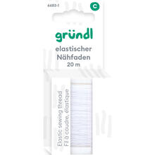 Elastischer N�hfaden, 20 m, wei�