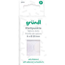 Klettpunkte, 8 x � 20 mm, selbstklebend