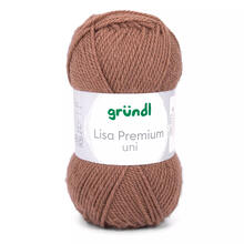 Strickgarn Lisa, 100% Polyacryl, Oeko-Tex Standard, 50g, 150m, Farbe 22, Braun