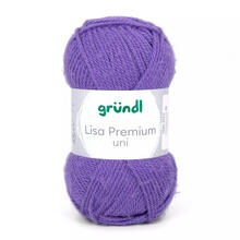 Strickgarn Lisa, 100% Polyacryl, Oeko-Tex Standard, 50g, 150m, Farbe 43, Lila