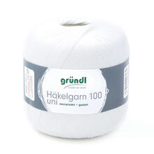 H�kelgarn 100, 100g, 566m, Farbe 101, Wei�