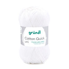 Cotton Quick uni, 100% Baumwolle, Oeko-Tex-Standard, 50g, 125m, Farbe 01, Wei�