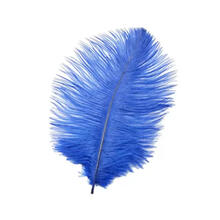 Straussenfeder, 20 cm, 2 St�ck, Blau