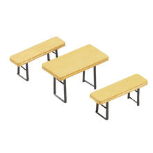 NEU Miniatur-Biertisch-Garnitur, Set, Gr��e ca. 6 x 3,5 x 3 cm