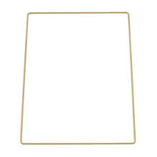 SALE Metall-Rechteck, Gr��e ca. 20,0 x 30,0 cm, gold-farbig