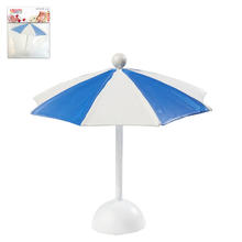 Hobbyfun Mini-Sonnenschirm, blau-wei�, 10x10cm