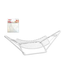 Hobbyfun Miniatur- H�ngematte, ca.12cm, wei�