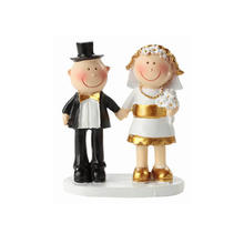 SALE Figur: Jubil�umspaar, ca. 5,5 cm, gold
