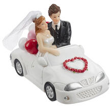 NEU Hochzeitspaar im Auto, Gr��e 10 x 5,5 cm