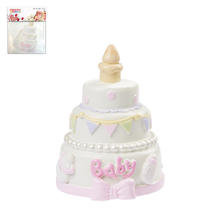 SALE Hobbyfun Mini Baby-Girl Torte, Rosa, ca. 4,5 cm