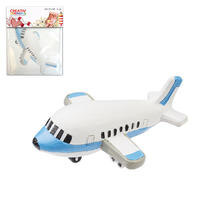 Hobbyfun Miniatur- Flugzeug, 6cm, blau-wei�