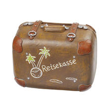 NEU Miniatur-Reisekasse-Koffer mit Geld-Schlitz, Gr��e 8 x 5 x 6 cm