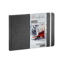 SALE Toned Watercolour Book Grey, 200g/m�, DIN A6 Landschaftsformat, 60 Seiten