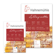 SALE Aquarellblock Allegretto, fein rau, 150g/m�, 10 Blatt - Verschiedene Formate