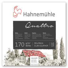 SALE Hahnem�hle Skizzenblock Quattro, 170g/m�, 50 Blatt - Verschiedene Formate