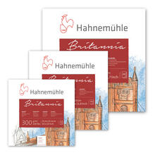 SALE Hahnem�hle Aquarellblock Britannia Quattro, matt, 30 Blatt, 300g/m� - Verschiedene Gr��en