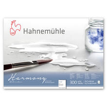 SALE Aquarellblock Harmony, rau, 300g/m�, DIN A3, 4-seitig geleimt, 12 Blatt