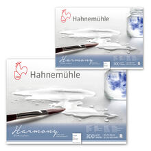SALE Aquarellblock Harmony, rau, 300g/m�, 4-seitig geleimt, 12 Blatt - Verschiedene Formate