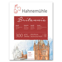 Hahnem�hle Aquarellblock Britannia, matt, 300g/m�, 42 x 56 cm, 12 Blatt