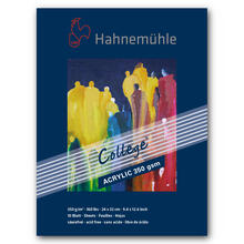 Hahnem�hle College Acrylmalkarton, 350g/m�, 10 Blatt, 24x32cm