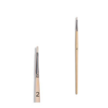 NEU Borstenpinsel f�r Schule, Hobby & Kunst, flach, kurzer Stiel, Gr. 2