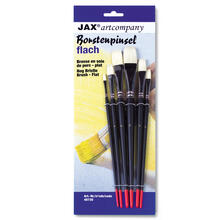 NEU K�nstler-Pinselset f�r Acryl- / �lmalerei, Borste, flach, lange Stiele, 6er Set