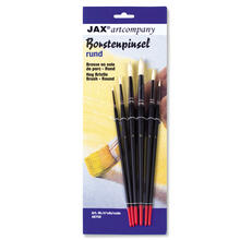 NEU K�nstler-Pinselset f�r Acryl- / �lmalerei, Borste, rund, lange Stiele, 6er Set