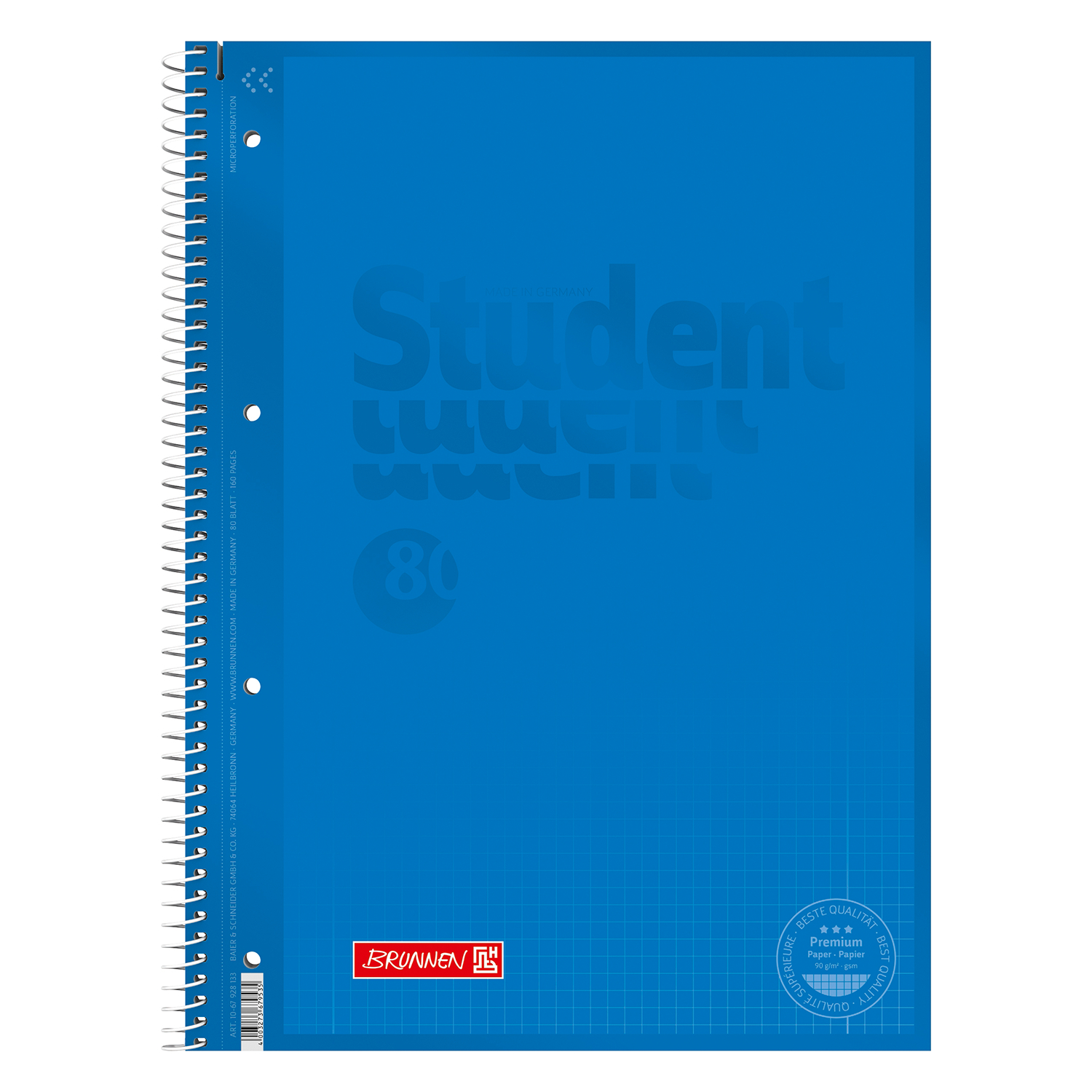 NEU College-Block DIN A4 Lineatur 28 azur