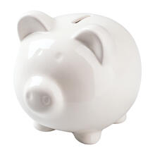 NEU Sparschwein aus Porzellan, 10,2 x 8,5 x 8,7 cm, 1 St�ck