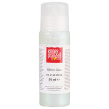 NEU Glitterfarbe Glitter Glue, mit Linerspitze, 50 ml, Wei�