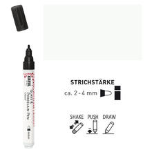 Kreul Glas & Porzellan Pen Classic / Deckend, Porzellanmalstift Wei�, 2-4 mm