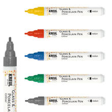 SALE Kreul Glas & Porzellan Pen Glitter, 1-3 mm - Verschiedene Farben