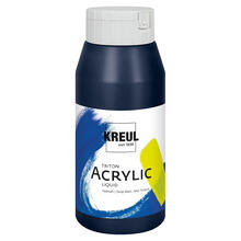 Kreul Triton Acrylfarbe, 750 ml, Dunkelblau / Nachtblau