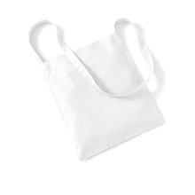 Baumwolltasche / Wurfbeutel 34x40cm Schulterriemen Wei�