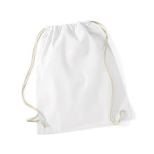 Sport-Beutel 37x46 cm, Wei� - Einzeln und Sparpacks