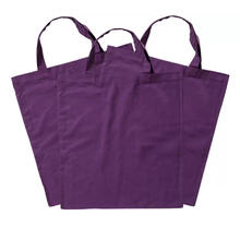 Sparpack, Baumwolltasche, Violett, 12 St�ck