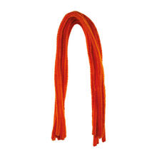 Chenilledraht / Pfeifenputzer / Biegepl�sch, 8mm x 50cm, 10 Stk., Orange