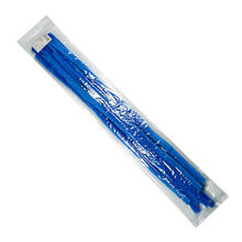 Chenilledraht / Pfeifenputzer / Biegepl�sch, 14mm x 50cm, 10 St�ck, Blau
