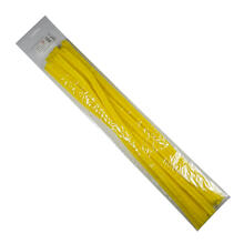 Chenilledraht / Pfeifenputzer / Biegepl�sch, 14mm x 50cm, 10 St�ck, Gelb