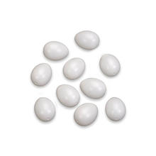 Kunststoff Deko-Eier, wei�, 1000 St�ck