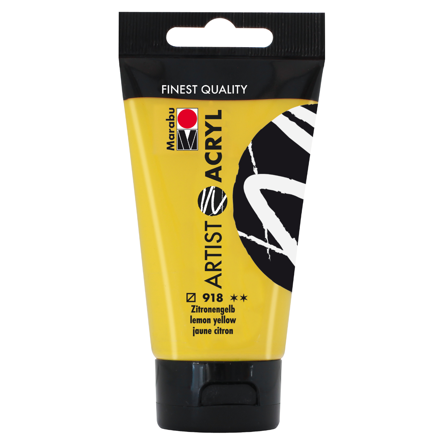Marabu Artist Acryl, Tube 75 ml, Zitronengelb