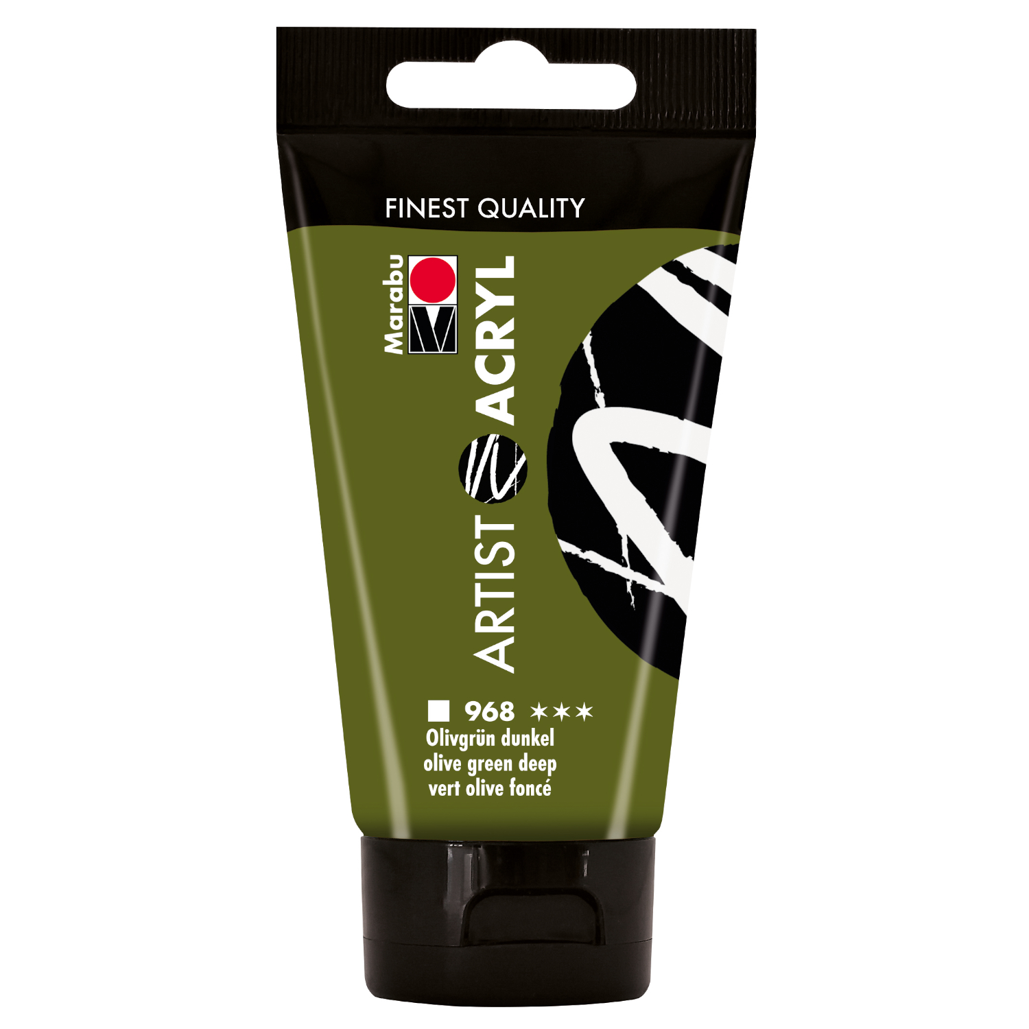 Marabu Artist Acryl, Tube 75 ml, Olivgr�n dunkel