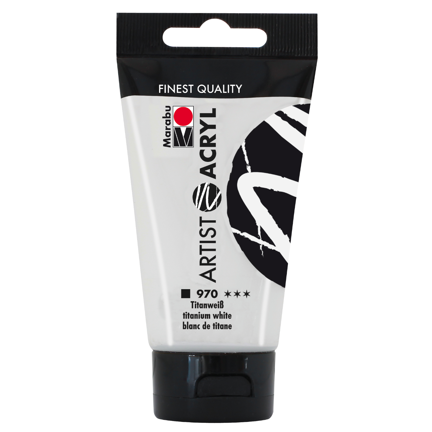 Marabu Artist Acryl, Tube 75 ml, Titanwei�