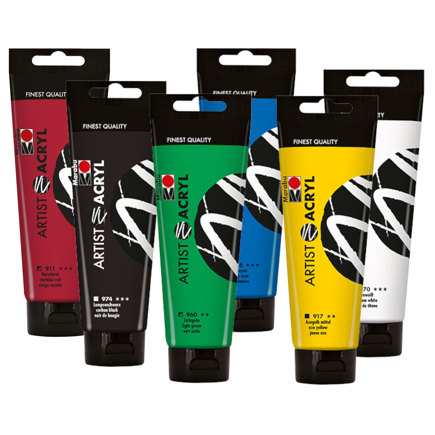 SALE Marabu Artist Acryl Acrylfarbe, Tube 120 ml - Verschiedene Farbt�ne