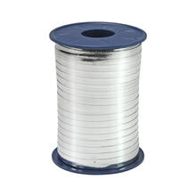 Kr�uselband Metallic, Breite 5 mm, 400 m auf der Spule, Silber
