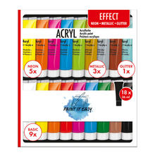 Paint it Easy Acrylfarben-Set EFFECT, 18 x 36ml