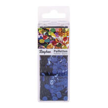 Rayher Pailletten gew�lbt, waschbar, 6mm �, 4000 St�ck, dunkelblau