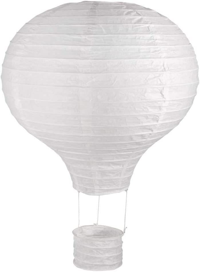 Rayher Papierlampion Hei�luftballon Wei�, 40 x 30 cm, 1 St�ck