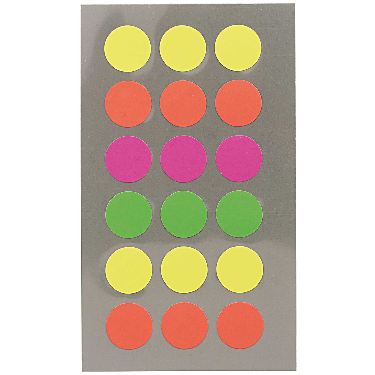 NEU Office Sticker, neon Punkte - Verschiedene Gr��en