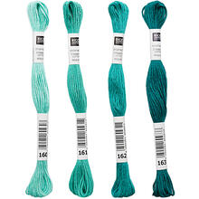 Sticktwist, 8 Meter, Farbe: Saftgr�n - Verschiedene Farbschattierungen